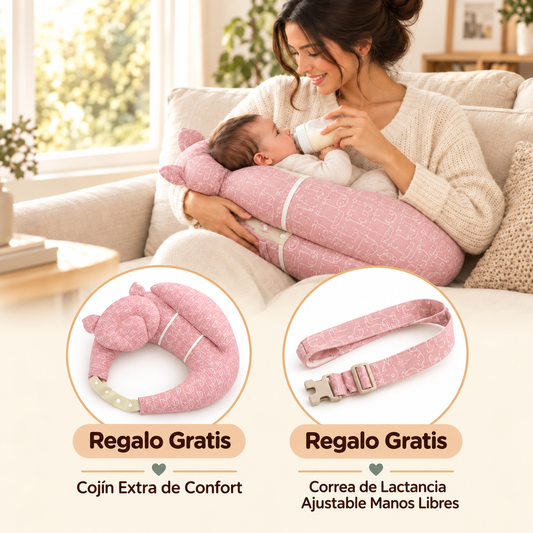 Cojín de lactancia con correa